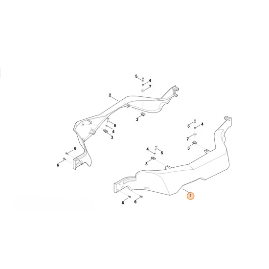 STIHL  osłona ochronna, str. lewa 6160 706 0711